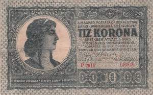 Ungarn p41 10 Korona 1919